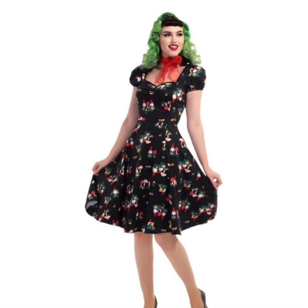 Collectif Vintage Style Gnome Dress Cute